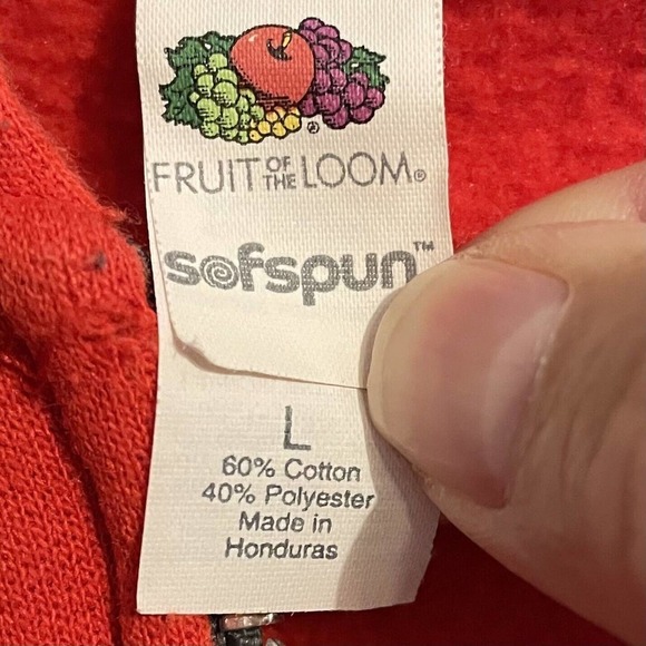 Boot Hill Saloon Large Sweatshirt Jacket Red Graphic Hooded 2016 Bike We… - Picture 5 of 6